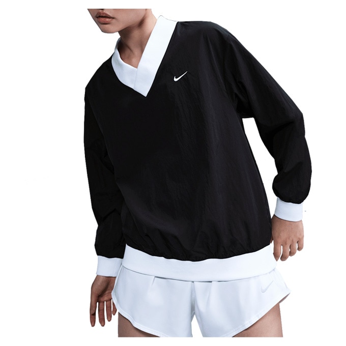 NIKE（ナイキ）ウィメンズ ルーズ UV ウーブン ロングスリーブ Vネック
