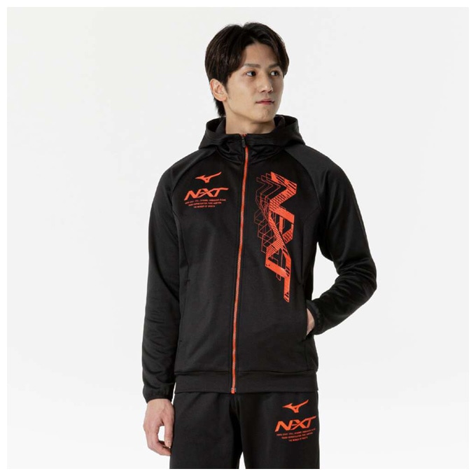 ミズノトレーナー　XL MIZUNO（ミズノ）限定 N-XT 裏起毛スウェットフーディ パンツ上下