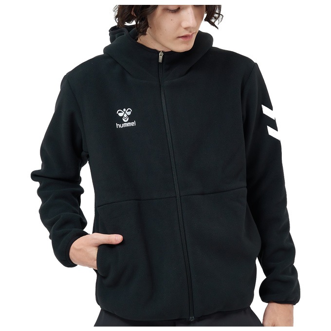 グリーン/Mのみ】hummel（ヒュンメル）マイクロフリースジャケット