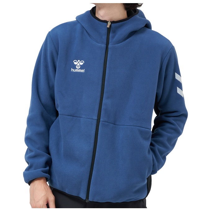 グリーン/Mのみ】hummel（ヒュンメル）マイクロフリースジャケット