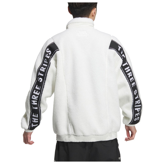 ボアブルゾン S~XL ルーズフィット スタンドカラー 2color adidas(アディダス)ワーディングパック ルーズフィット ボア