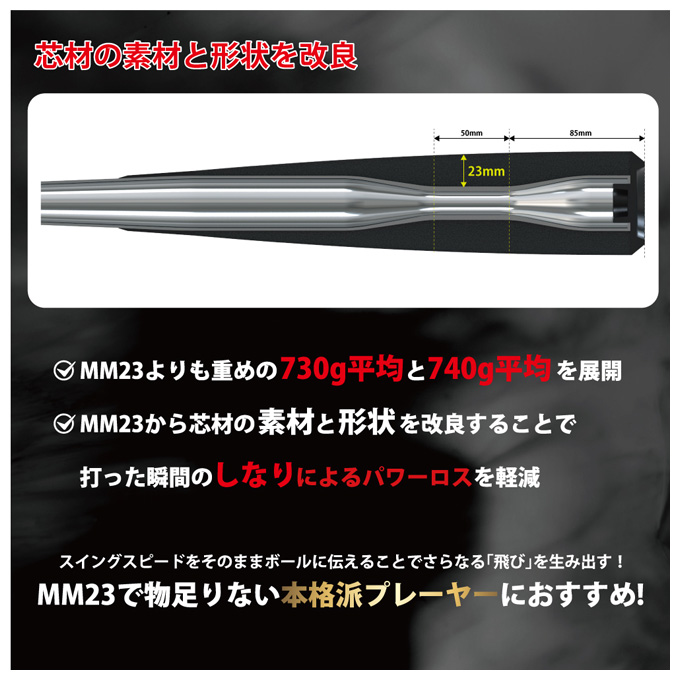 SSK（エスエスケイ）軟式用FRP製バット MM23MX エムエム23エム