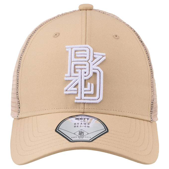 ベージュのみ】ZETT（ゼット）限定 ZETT by BEAMS DESIGN キャップ