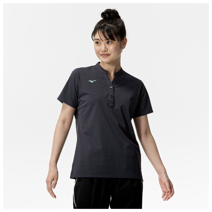 MIZUNO（ミズノ）限定 ソフトドライヘンリーネックTシャツ（32MAC303