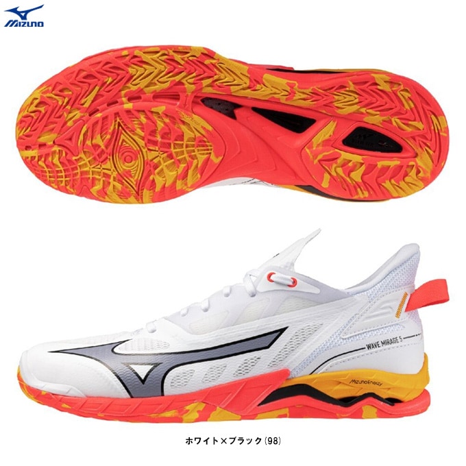 アウトコート用27.0cm ミズノ ハンドボールシューズ X1GD185021 MIZUNO（ミズノ）限定 ウエーブミラージュ 5 WAVE MIRAGE 5（X1GA2350）ハンドボールシューズ フィールドホッケー スポーツ  トレーニング 靴 屋内用 インドア 男女兼用 ユニセックス-ミズシマスポーツ オンラインショップ