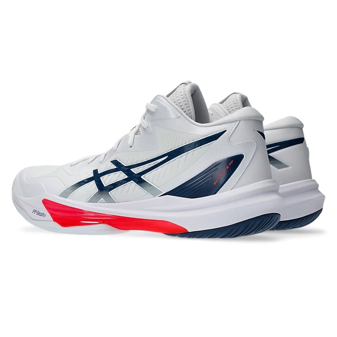 ASICS スカイエリート FF MT 3 バレーボール　シューズ　25.5 SKY ELITE FF MT 3 | WHITE/NOVA ORANGE | メンズ インドア
