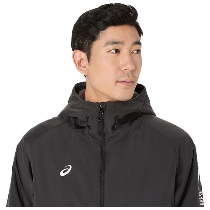 ASICS（アシックス）中わたウインドブレーカーフーディー パンツ 上下セット（2031F177/2031F179）セットアップ フード付き 中綿 メンズ ASICS（アシックス）中わたウインドブレーカーフーディー パンツ 上下