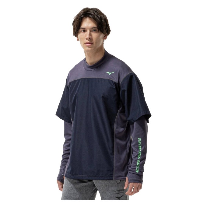 fcrb 長袖　トレーニングシャツ MIZUNO（ミズノ）限定 防風ロングシャツ（U2MAC503）スポーツ