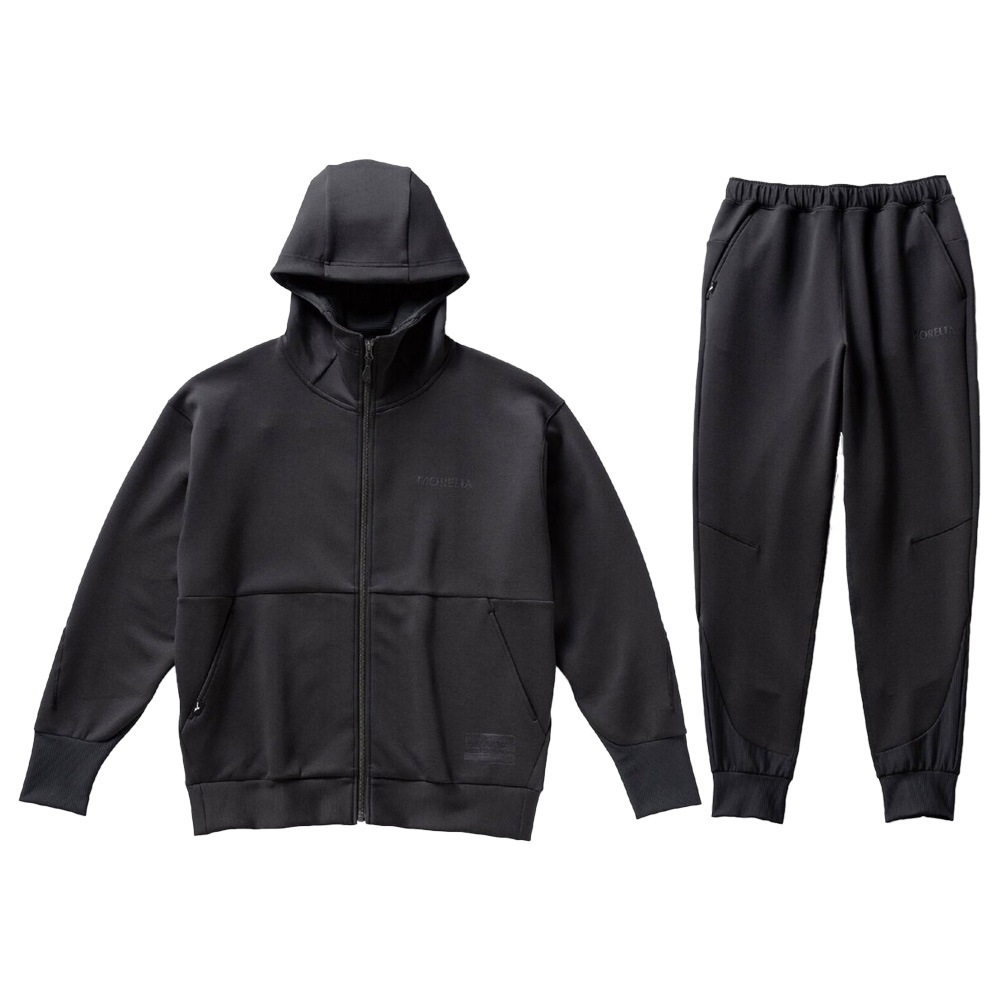 ミズノ MORELIA ピーチスキンスウェットフーディ(ブラック) XLサイズのみ】MIZUNO（ミズノ）限定 モレリア ピーチスキンスウェット