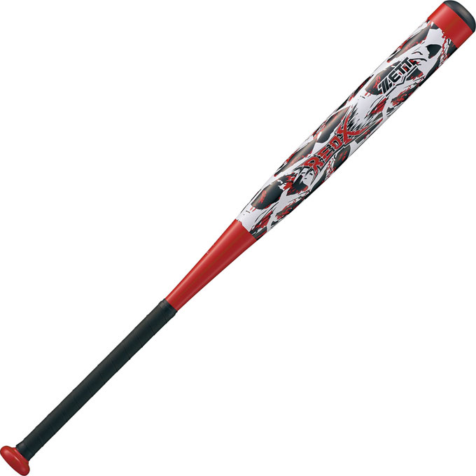 ZETT（ゼット）ソフト3号金属製バット RED-X 84cm/660g平均（BAT53504