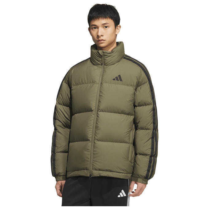 adidas（アディダス）スリーストライプス ルーズフィット ダウン