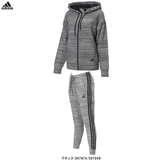 在庫処分品】adidas（アディダス）W MH ヘザー フルジップ フーディー