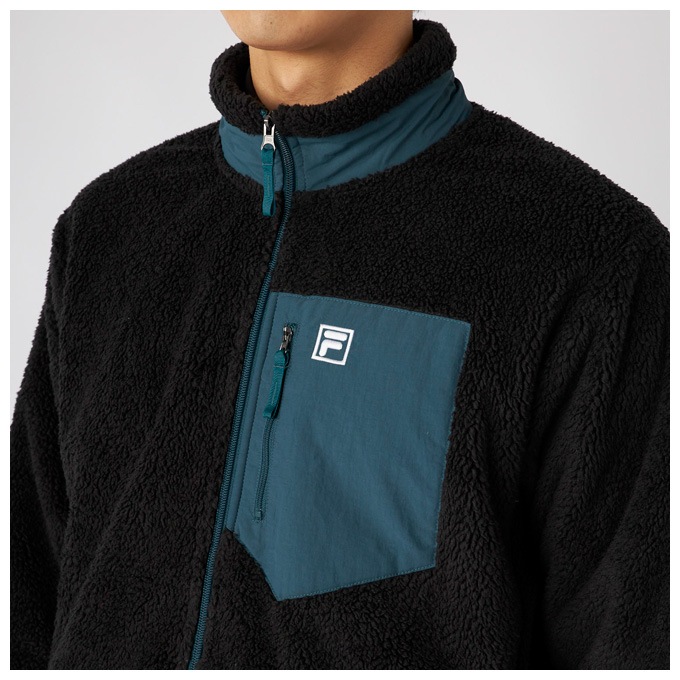 FILA フィラ ゴルフ 防風・防寒ジャケット LL グレー 迷彩柄