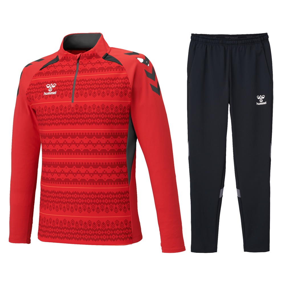 スポーツウエアセット hummel（ヒュンメル）PROトレーニングハーフジップトップ テックパンツ