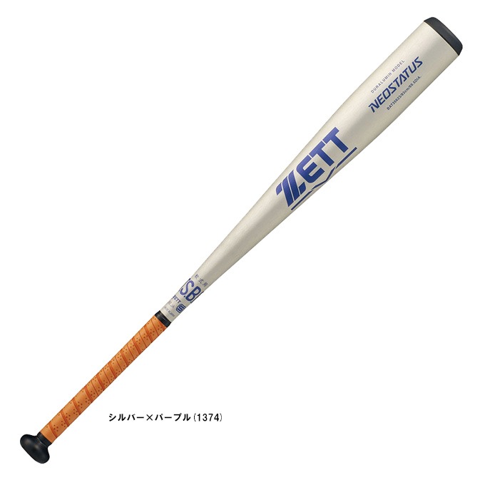 83cm】ZETT (ゼット）限定 軟式用金属製バット ネオステイタス 600g