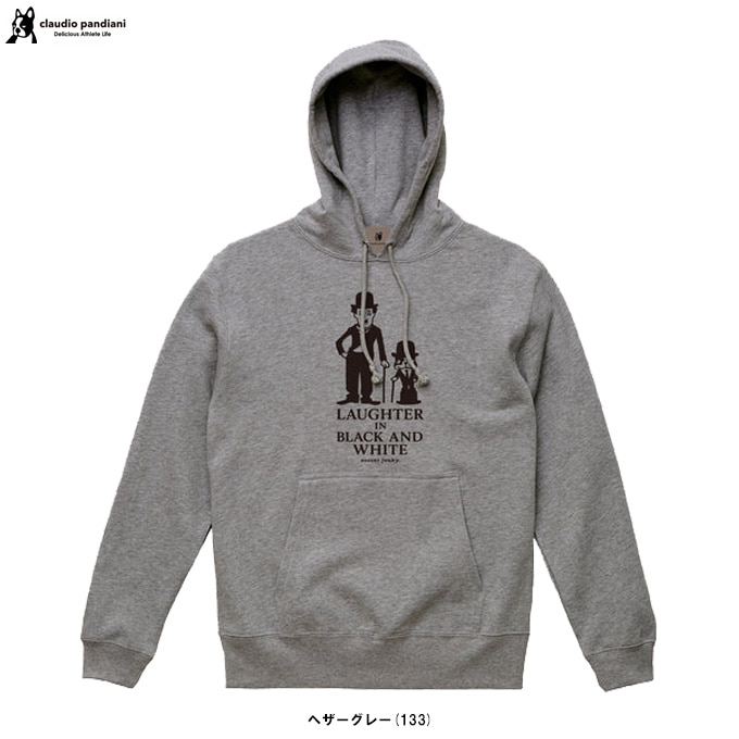soccer junky サッカージャンキー LAUGHTER IN BLACK AND WHITE プルパーカー SJ25F71 JERRY サッカー フットサル スポーツ トレーニング フード付き ウェア カジュアル 長袖 Claudio Pandiani クラウディオ・パンディアーニ
