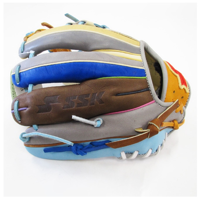 サ*ル様 SSK グローブ軟式野球グローブ マルチカラー 特別仕上げ SSK（エスエスケイ）限定 軟式用グラブ カラフルシリーズ 内野手用 345