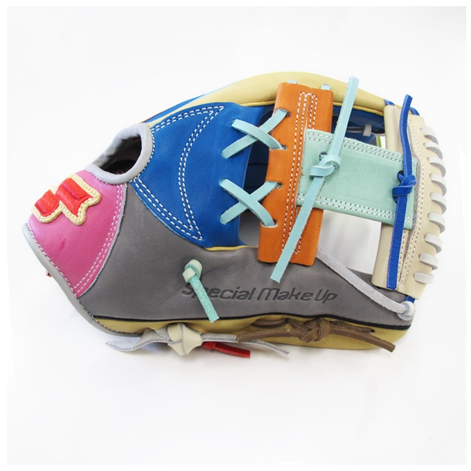 SSK（エスエスケイ）限定 軟式用グラブ カラフルシリーズ 内野手用 345