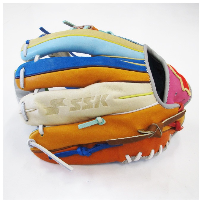 SSK（エスエスケイ）限定 軟式用グラブ カラフルシリーズ 内野手用 345