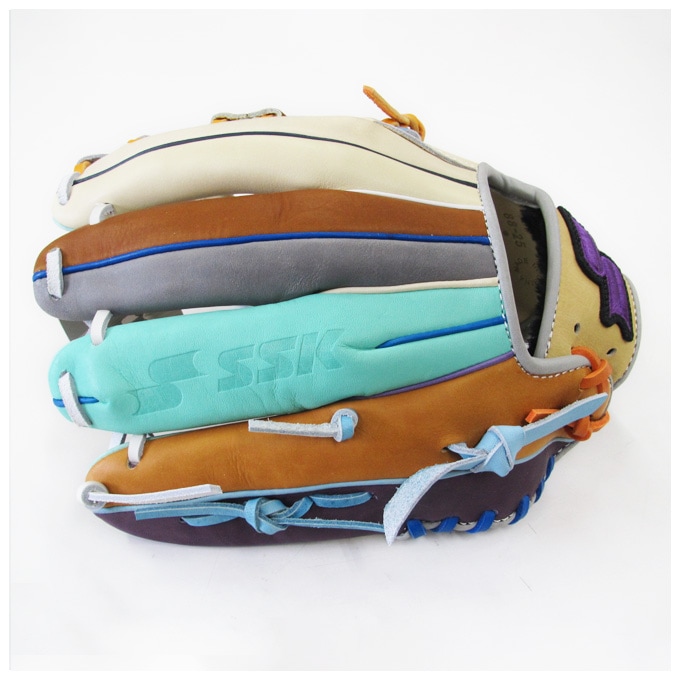 SSK（エスエスケイ）限定 軟式用グラブ カラフルシリーズ 内野手用 761