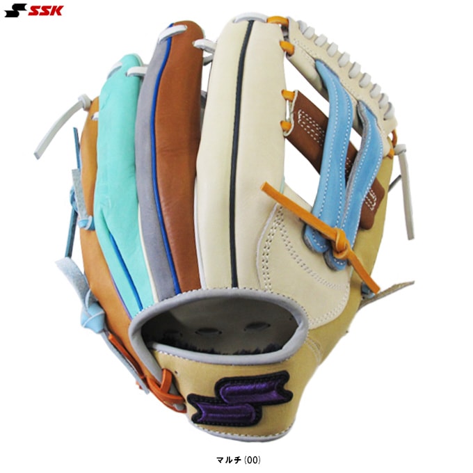 SSK（エスエスケイ）限定 軟式用グラブ カラフルシリーズ 内野手用 761