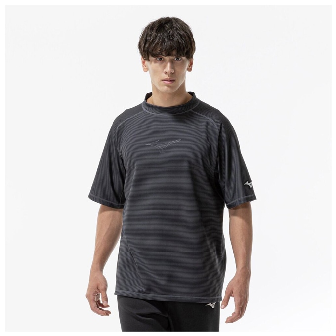MIZUNO（ミズノ）ストレッチボーダーTシャツ（32MAD003）スポーツ