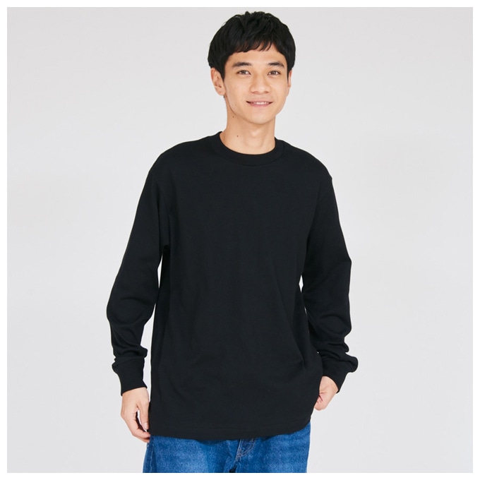 Hanes（ヘインズ）KURO クルーネックロングスリーブTシャツ XXL 大きい