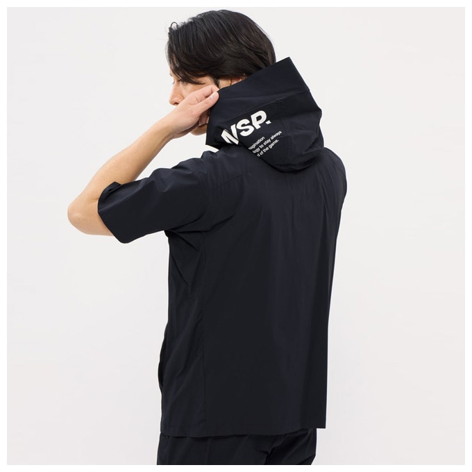 DESCENTE（デサント）ムーブスポーツ 半袖フルジップクロスフーディ