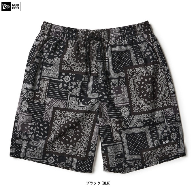 ニューエラ 半袖クロスウェア ジャケット＆ショートパンツセット Lサイズ NEW ERA（ニューエラ）イージー ショートパンツ Oriental Paisley