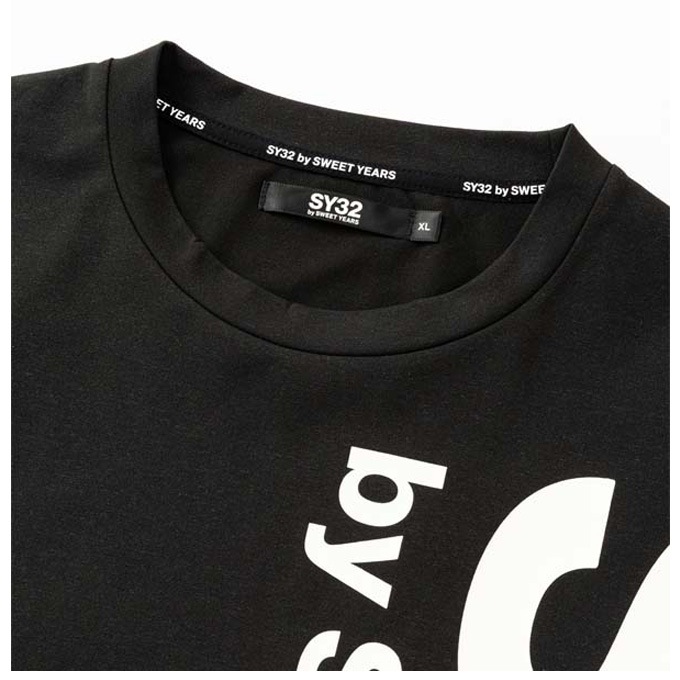 SY32（エスワイサーティトゥ）VERTICAL LOGO TEE（3226SN140）スポーツ