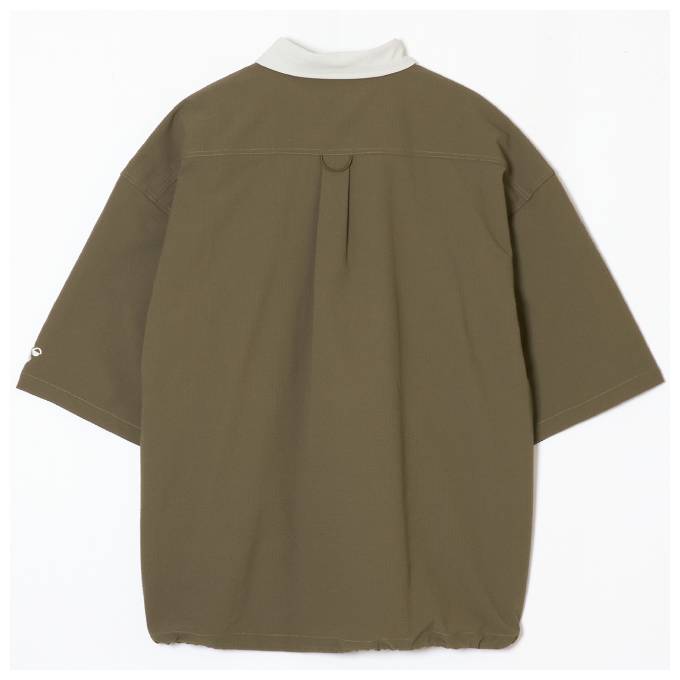 hummel（ヒュンメル）PLAY シアサッカー半袖フルボタンシャツ ハーフ