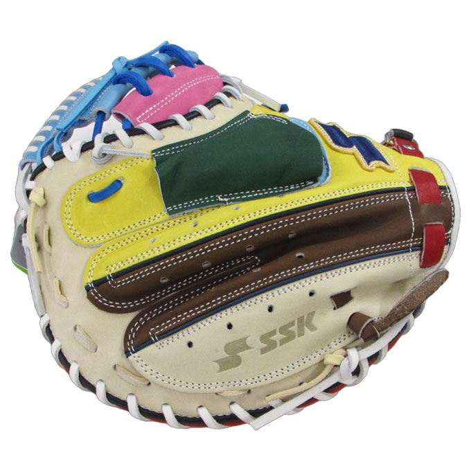 SSK（エスエスケイ）限定 軟式用キャッチャーミット カラフルシリーズ