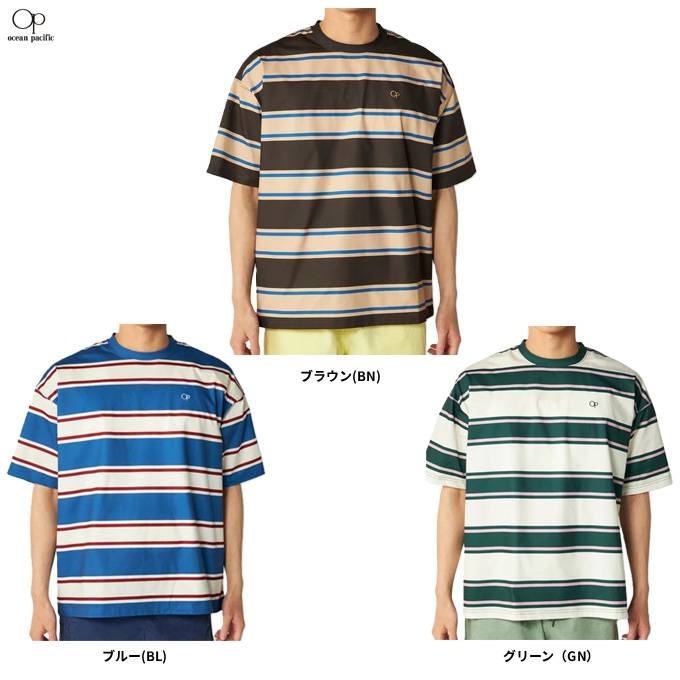 90s復刻品 Ocean Pacific マルチボーダー Tシャツ XL Ocean Pacific（オーシャンパシフィック）PEARTEX マルチボーダーT
