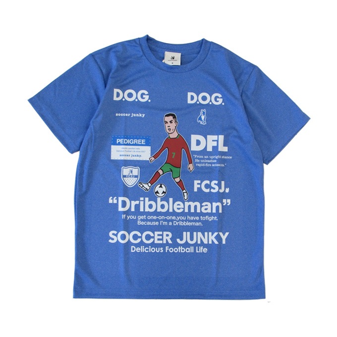 サッカーTシャツ soccer junky（サッカージャンキー）ジュニア Dribbleman+8 ワーク