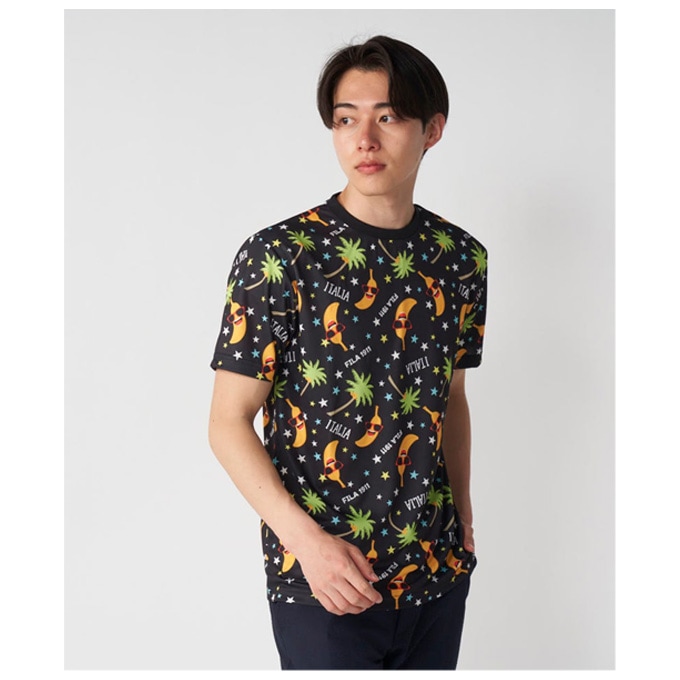 FILA☆パイナップル柄 半袖Tシャツ FILA（フィラ）半袖Tシャツ（746635Z）ゴルフウェア スポーツ