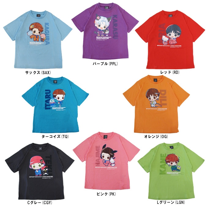 BATTLE OF TOKYO Astro9×SANRIO CHARACTERS Jr.半袖Tシャツ（115502
