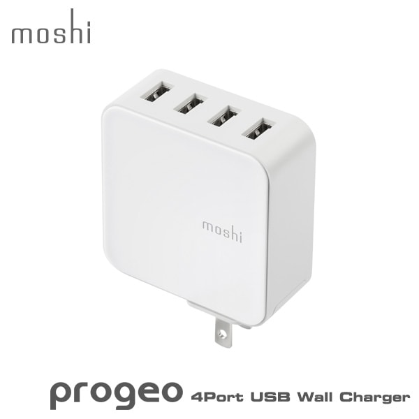 moshi ProGeo 4Port USB Wall Charger (35W) (White)【在庫限り終了】
