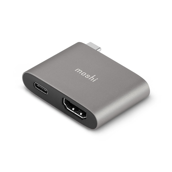 moshi USB-C to HDMI Adapter with Charging (Titanium Gray