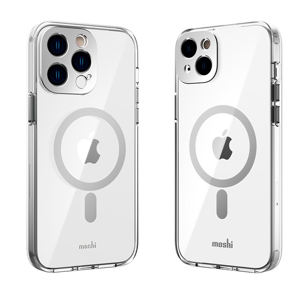 moshi iGlaze (MagSafe) for iPhoone 14 Plus/ 14 ProMax (Silver