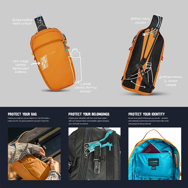   ɻߵǽ ιԿ侩 󥷥Хå  ä  RFID Pacsafe ECO 12L ѥå ECONYLڥݥ10ܡ̵ۡʲ츩ˡ