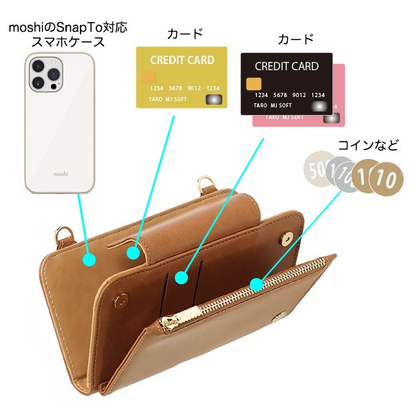 moshi SnapTo Crossbody Wallet ں߸˸¤꽪λ