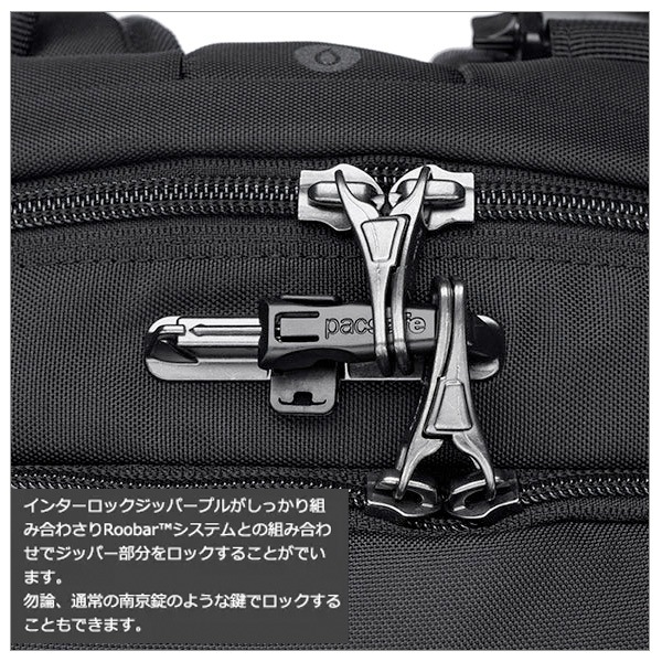 Pacsafe V24 �Хå��ѥå�  (12970389) ���� �����ɻߵ�ǽ ����ι�Կ侩 ���å�������̵���ʲ��츩������ˡ�