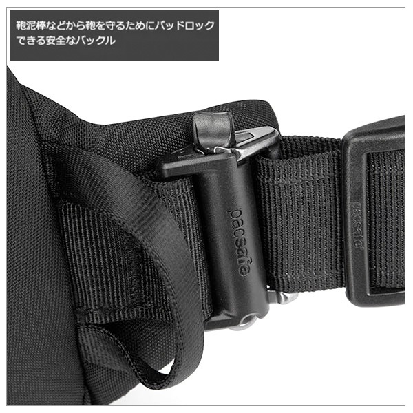 Pacsafe V�ҥåץѥå�(�Х��� 100) (12970324) ���� �����ɻߵ�ǽ ����ι�Կ侩 ��󥷥����� �ܥǥ��Хå�������̵���ʲ��츩������ˡ�