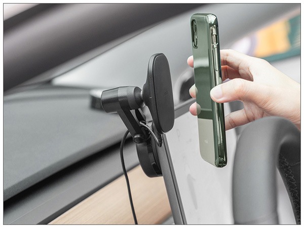 moshi SnapTo Universal Car Mount with Wireless Charging (Black)�ں߸˸¤꽪λ��