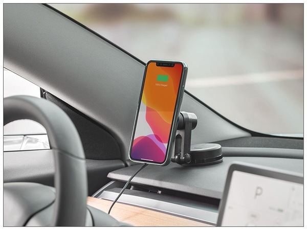 moshi SnapTo Universal Car Mount with Wireless Charging (Black)�ں߸˸¤꽪λ��
