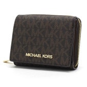 �ޥ����륳���� �����ޤ���� ��ǥ����� MICHAEL KORS Wallet �����ͥ��㡼 �֥饦�� 35H9GTVZ5B BROWN