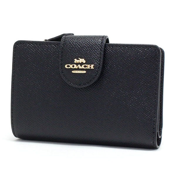 ������ ����ޤ���� ��ǥ����� COACH Wallet �饰���奢�꡼ ���������졼�� �쥶�� �ߥǥ����� �����ʡ� ���å� ������å� �֥�å� 6390 IMBLK