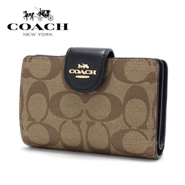  ޤ ǥ COACH Wallet ͥ㡼 ߥǥ ʡ å å  ֥å C0082 IMCBI