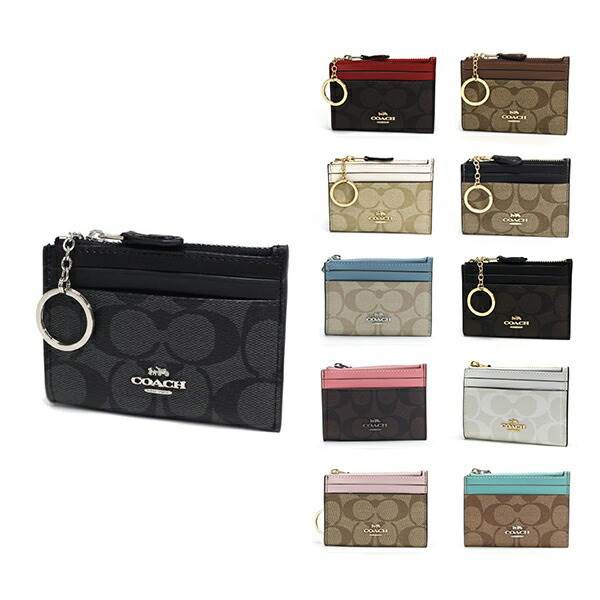  󥱡 ǥ COACH coin purse ߥ ID  ˡ 2 饰奢꡼ ͥ㡼 88208 F88208