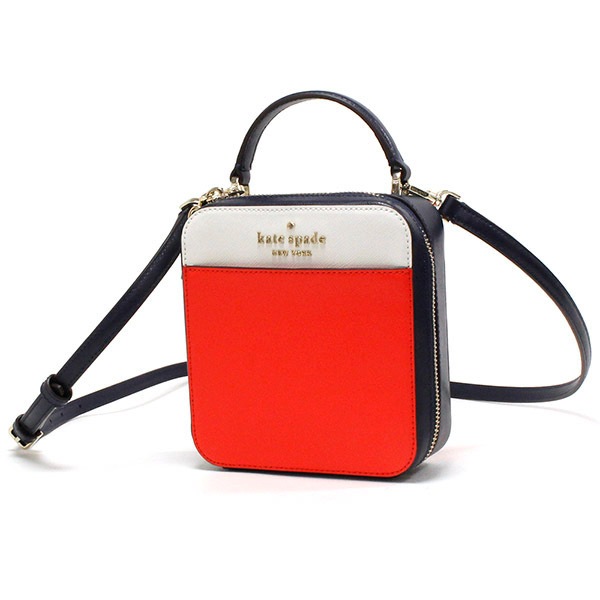 ケイトスペード ショルダーバッグ レディース ハンドバッグ 2way Kate Spade バニティ クロスボディー デイジー カラーブロック レザー  レッドマルチ WKR00309 645-海外ブランド通販サイト【MKcollection】